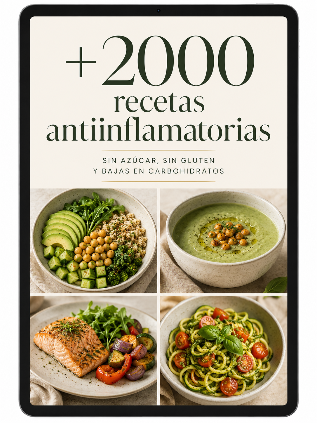 + 2000 Recetas Antiinflamatorias, rápidas, fáciles y deliciosas
